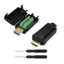 2 Pack Hdmi Solderless Adapter Gold Plated Hdmi Extension Cable Connector Signal - £16.66 GBP