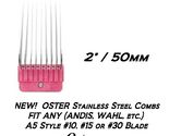 OSTER STAINLESS STEEL ATTACHMENT GUIDE 2"(50mm)COMB*Fit Many Andis,Wahl ... - $24.99