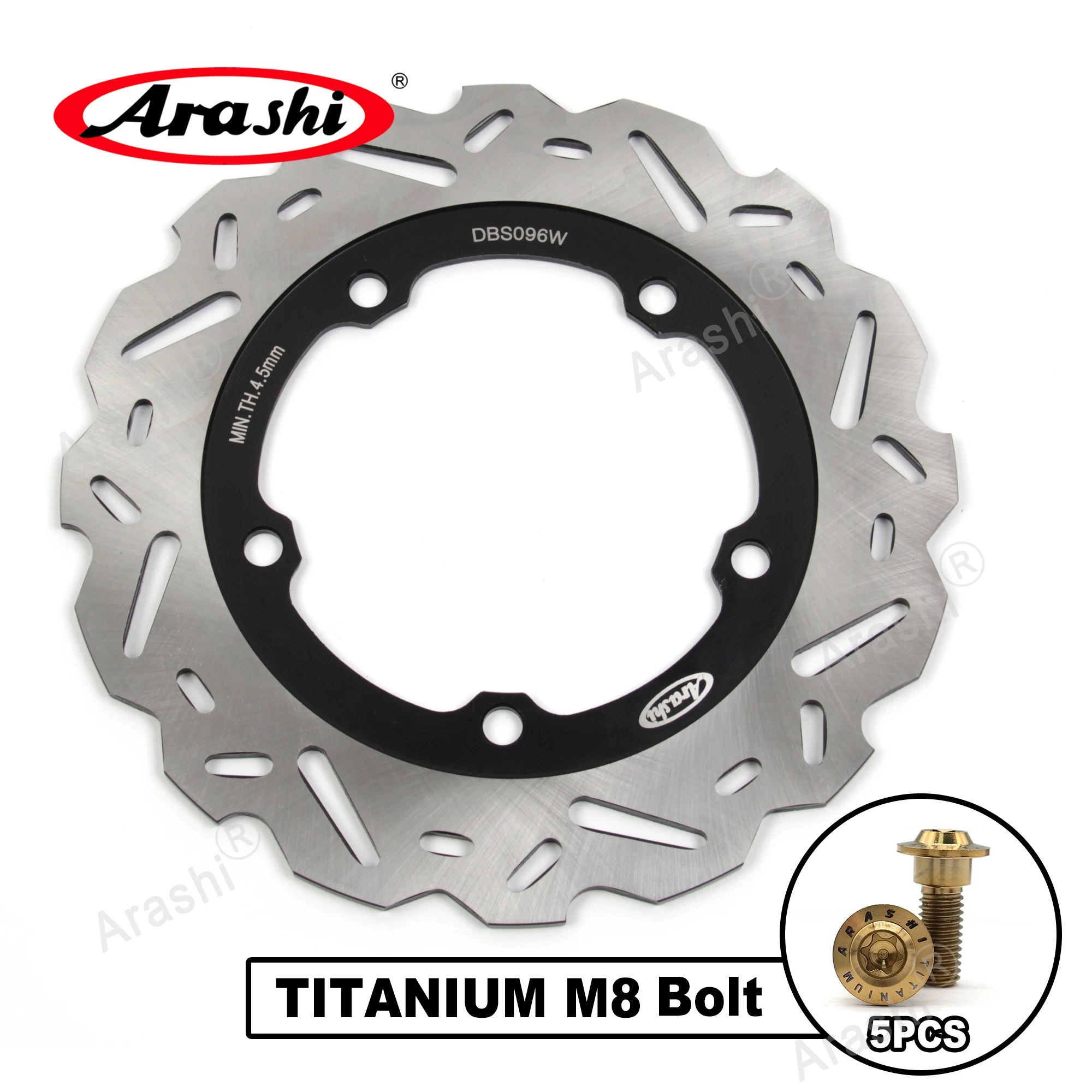 Arashi cnc rear brake disc for bmw g 310 gs abs 2017 2018 2019 2020 2021 thumb200