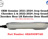 6XA93GW7AD OEM 2021-2024 Jeep Grand Cherokee Rear LH Driver Side Door Ha... - $54.44