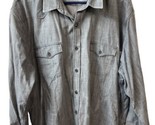 Lucky Brand Sportswear Men&#39;s Size 2X Gray Western Style Button Up Shirt ... - £14.13 GBP