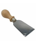 Cheese Knife Wide Spatula, Stainless Steel with Wood - £5.45 GBP