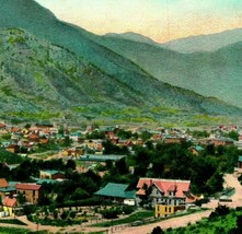 Vtg Postcard 1910s Manitou Springs Colorado CO Birds Eye View UNP Unused - £3.57 GBP