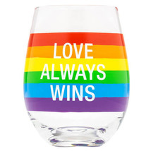 Say What Wine Glass 470mL - Love Always Win - £19.80 GBP