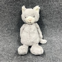 Jellycat Plush Bashful Cat Kitten Gray 12&quot; Stuffed Animal Retired Lovey Birth + - £15.70 GBP