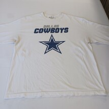 Dallas Cowboys Authentic Men's White Cotton Long Sleeve Graphic T-Shirt Size XL image 11