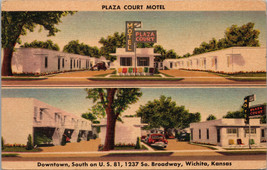 Plaza Court Motel Wichita Kansas Postcard PC438 - £3.85 GBP