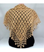 Crochet openwork shawl B-1 - $100.00
