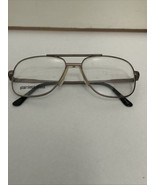 80s Aviator Gray Matte Stainless Steel SST Glasses Frames 54-16-140 - $34.30 CAD