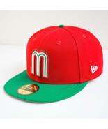 New Era 59Fifty Mexico Fitted Cap Size 8 Red/Green World Baseball Classic - £87.22 GBP
