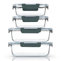 [80 oz &amp; 36 oz Extra Large Glass Food Storage/Baking Containers Set with... - €105,53 EUR