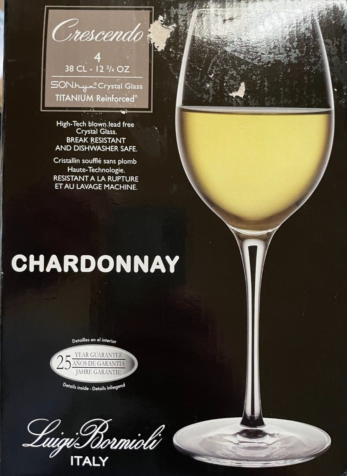 Luigi Bormioli Crescendo Chardonnay Wine Glass 12 3/4 oz | Set of 4 - $31.68