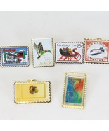 USA Metal Stamp Pins Greeting 25c Duck 13c 24 cents Breast Cancer  First... - $29.56 CAD