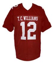 Sunshine Bass Remember The Titans Movie New Men Football Jersey Maroon Any Size image 4