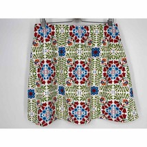 Wahine Sport A-Line Skirt Sz L Floral Print Green Blue Red - £14.10 GBP