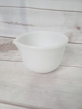 Vintage 6 1/2” GLASBAKE Mixing Bowl Made for Sunbeam Mix Master Milk Glass USA - £9.47 GBP