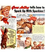 Gene Autry Quaker Oats Sparkies 1942 Advertisement Cereal Cowboy Western... - $41.18 CAD