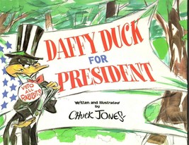Daffy Duck for President Chuck Jones Hardcover 1997 Warner Brothers USPS - £7.35 GBP