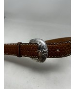 TONY LAMA Studded Rhinestone Western Tan Leather Cowgirl Belt Size 34 C4... - $39.59