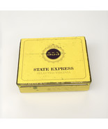 Vintage 555 State Express Selected Virginia Yellow Tin Box Tobacco Cigar... - $282.06 MXN