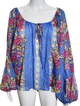 NEW Free People Elena Floral Printed Off Shoulder Tunic Top Size L Blous... - £31.30 GBP