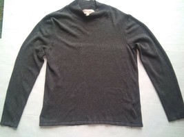 Philosophy Women Gray Long Sleeve Stretch High Neck Pullover Blouse EUC  - $183.55 MXN