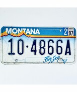 1997 United States Montana Carbon County Passenger License Plate 10-4866A - $223.89 MXN