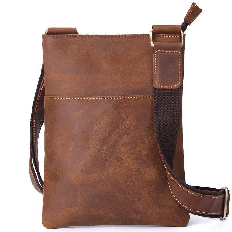 Primary image for Outdoor Leisure Men Messenger Bag 2022 New Leather Mobile Phone Bag Korean Busin