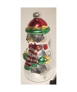 VINTAGE BLOOM-RITE Snowman Silver Ceramic 12&quot; - $38.67