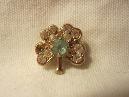 Vintage Shamrock w/ stones pin - $2.00