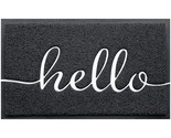 Door Mat (30&quot;X17.5&quot;,Black), Durable Welcome Mat Low Profile Floor Mat Fr... - $22.99