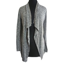 Gray Silver Beaded Accent Cardigan Sweater Size Small - £19.38 GBP