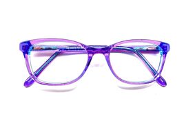 Indi Kids Eyeglass Frames KG 20216 Purple Pink Blue Full Rim 49-16-135 - $14.85
