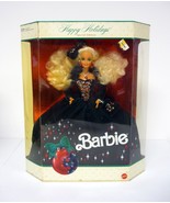 Barbie Happy Holidays Vintage Mattel 12&quot; Special Edition Doll Sealed 1991 - $1,260.26 MXN