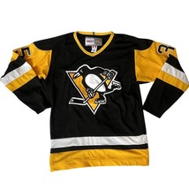 Maglia Da Hockey Vintage Tom Barrasso Dei Pittsburgh Penguins CCM Nera T... - $113.49