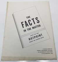 Hotpoint Sealed Air Clothes Dry 1952 Brochure The Facts Matter Engineering - £14.48 GBP