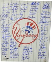 New York Yankees signed 16x20 Photo Top Hat Logo with 70 signatures - $479.95