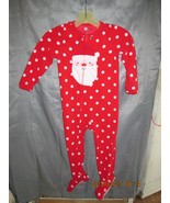 Just one you by Carter&#39;s Footed Fleece Pajama, 4T, Christmas Santa - $12.40 CAD