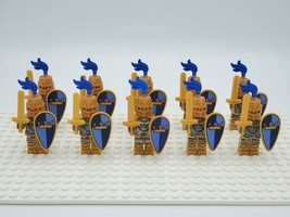 10pcs/set Kingdoms Castles Golden Crown Knights Custom Minifigures Toys - £16.46 GBP