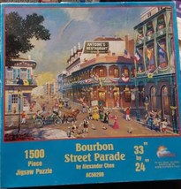 Bourbon Street Parade Collage Time 1500pc Jigsaw Puzzles Lot 2 - $27.72
