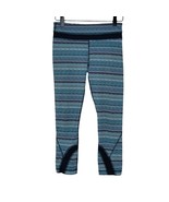 LULULEMON | Inspire Crop II blue wavy stripe pattern leggings | Women&#39;s ... - $37.74