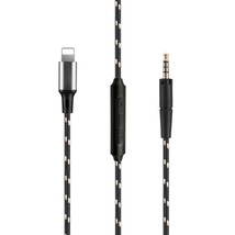 Audio Cable with mic For Sennheiser Momentum Wireless Wired 2.0/3 FIT IPHONE - £23.73 GBP