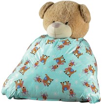 Holiday Time Giant Blue Reindeer 36&quot; Gift Bag Snow Big Large Sack Christmas Bear - £11.18 GBP