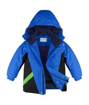 Designer Boys Jacket, Kids/Child Blue Snow/Ski Waterproof Coat, Size 5-6 Years - £19.71 GBP