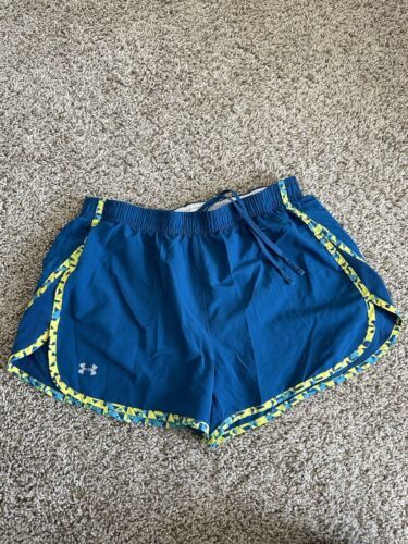 Underarmour Heat Gear Loose Blue Running Short Women&#39;s Size Medium - $9.49
