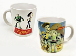 Vintage Disney Toy Story Mug Woody Buzz A Friendship with Some Assembly ... - £10.35 GBP