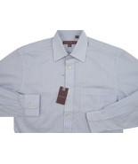 NEW $195 Hickey Freeman Dress Shirt! 16.5 Long (36)  White, Blue &amp; Black... - $109.40 CAD
