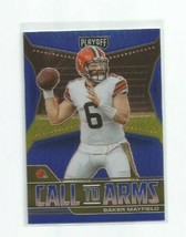 Baker Mayfield (Browns) 2021 Panini Playoff Call To Arms Blue Prism Insert #Bma - £7.47 GBP