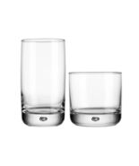 Home Essentials Glassware 16-Set Drinkware Bubble Sham Clear Weighted Base - $72.99