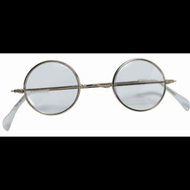 Cosplay Steampunk ROUND EYE GLASSES Wire Frame Granny Hippie Costume Accessory - £3.79 GBP